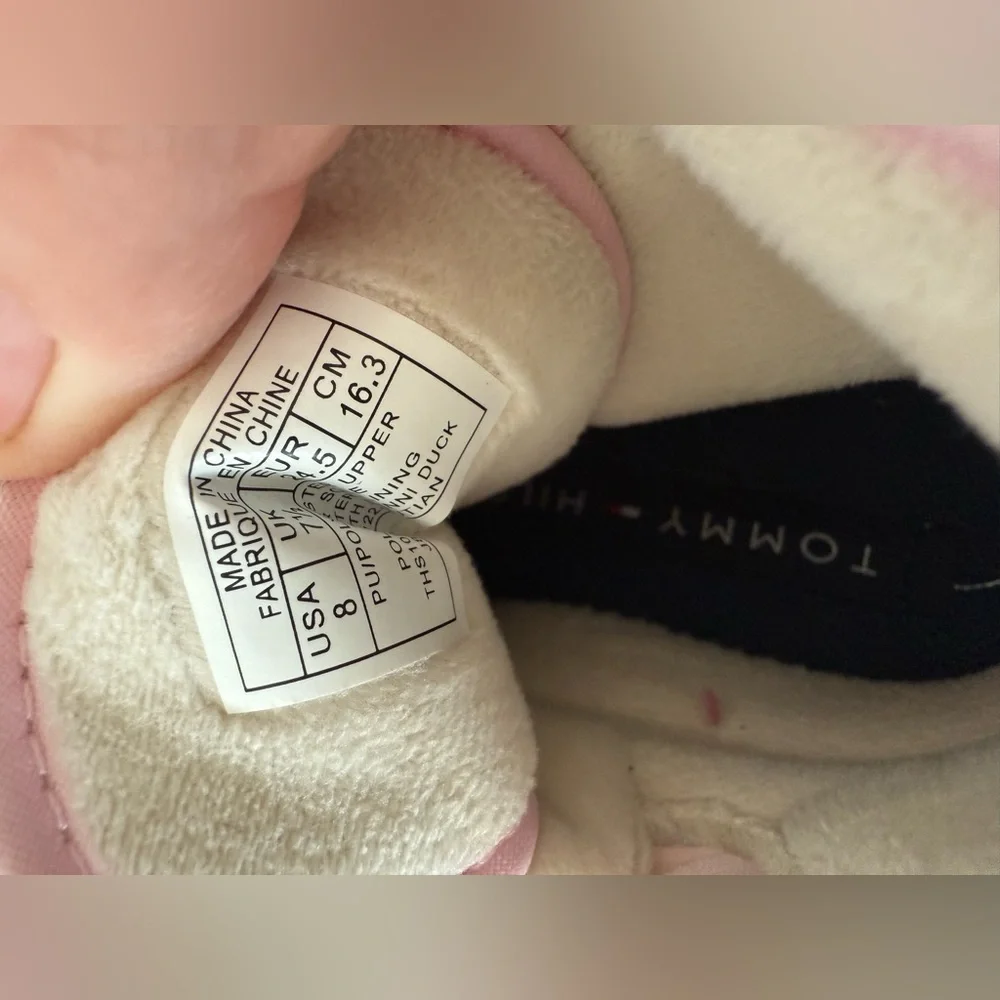 Tommy Hilfiger Girls Pink and Tan Boots